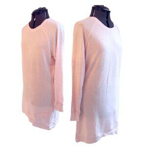 Active Life Light Pink Casual Dress, Crossover Front Hem, Size Large